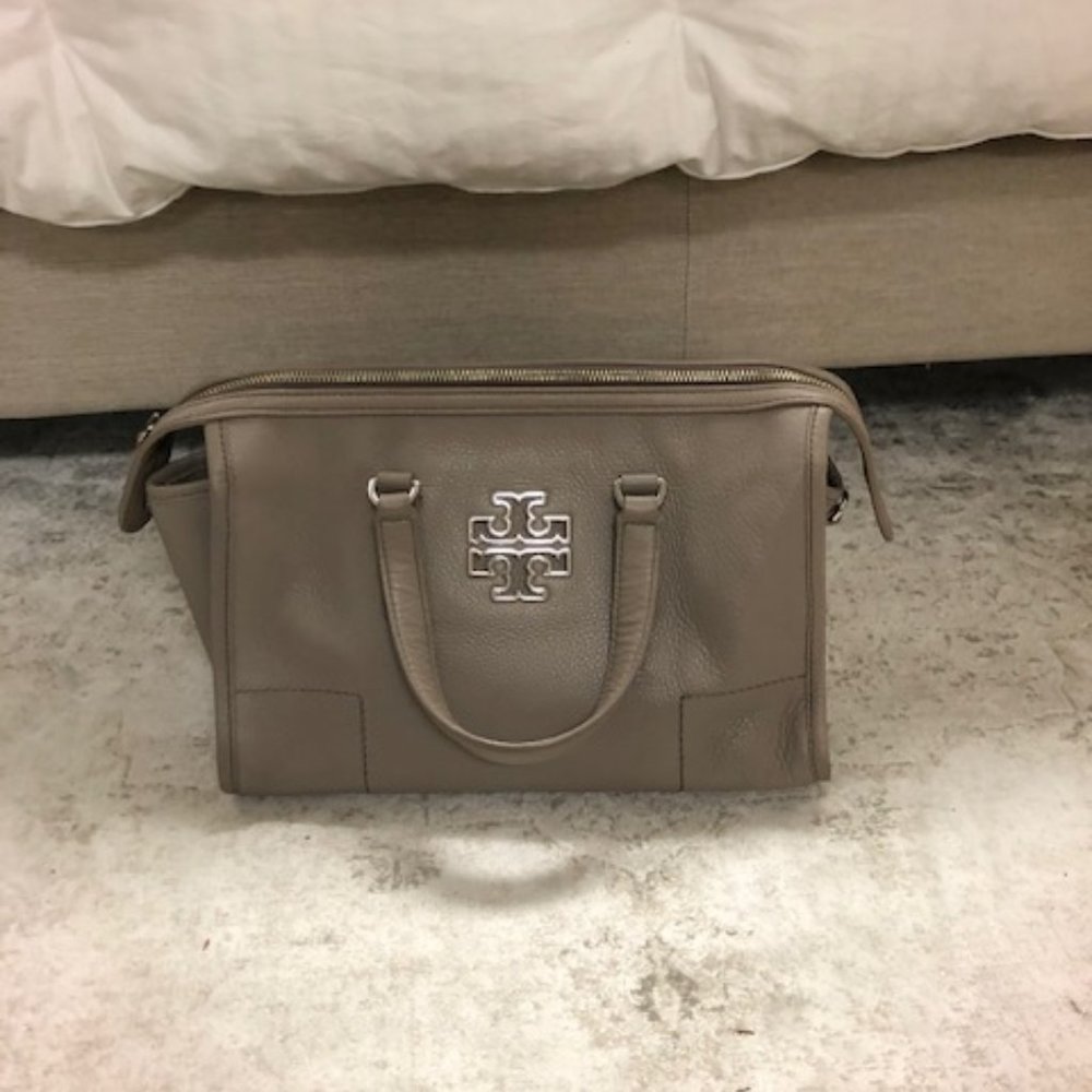 Tory Burch Britten Leather Satchel